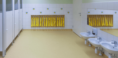 Retorno a lo presencial: soluciones de higiene para baños del colegio