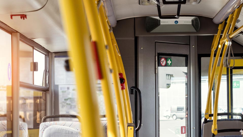 Purificadores de aire en el transporte